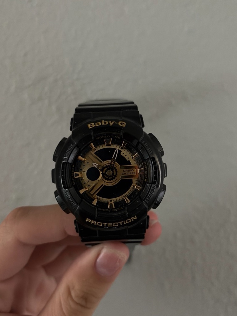 Casio Baby-G Black and Gold Analog-Digital Watch